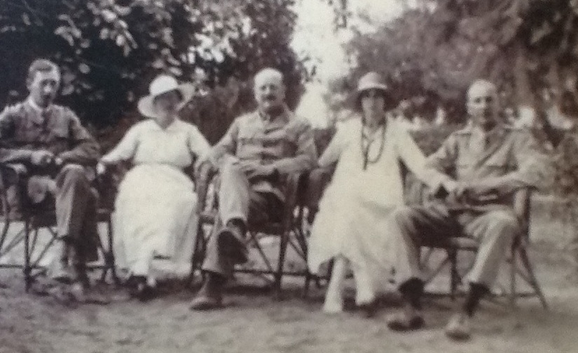 Kathleen and Arthur in Egypt about 1917. They are seated on the right.