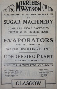 Mirrlees Watson and Co advertisement circa 1900