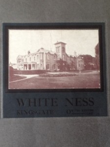 A photo of Whiteness ca 1915 -20. The loggia where the family photo of ca 1906 was taken is on the left.